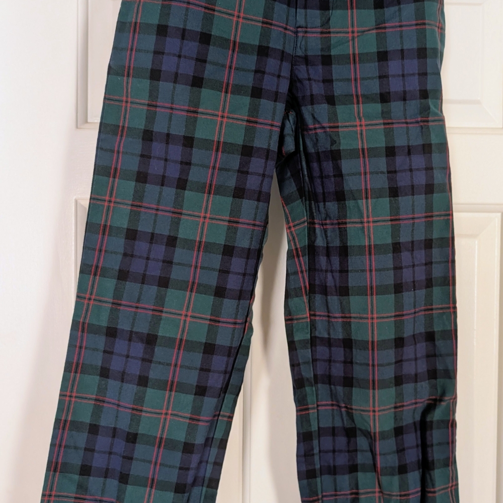 Vineyard Vines Kids Tartan Pants - Green and Navy